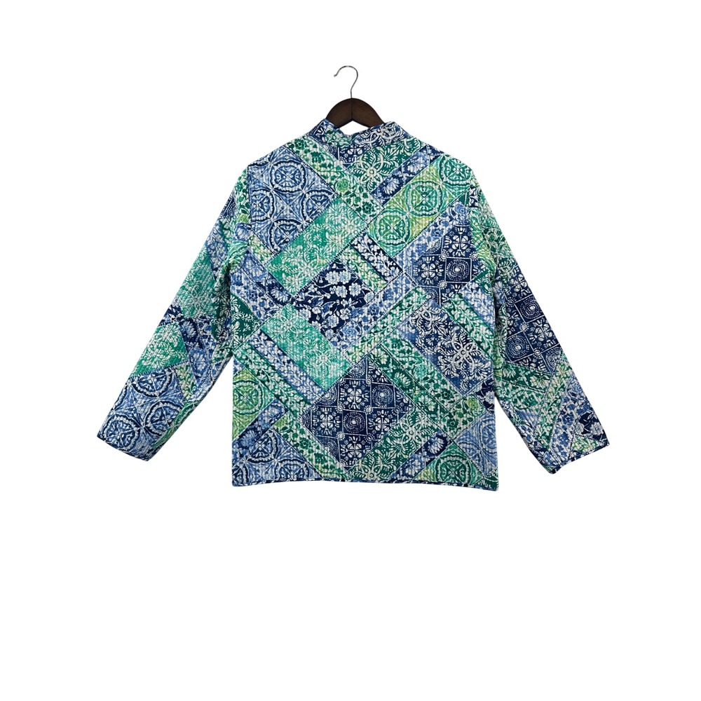 Alfred Dunner Reversible Quilted Patchwork Floral… - image 3